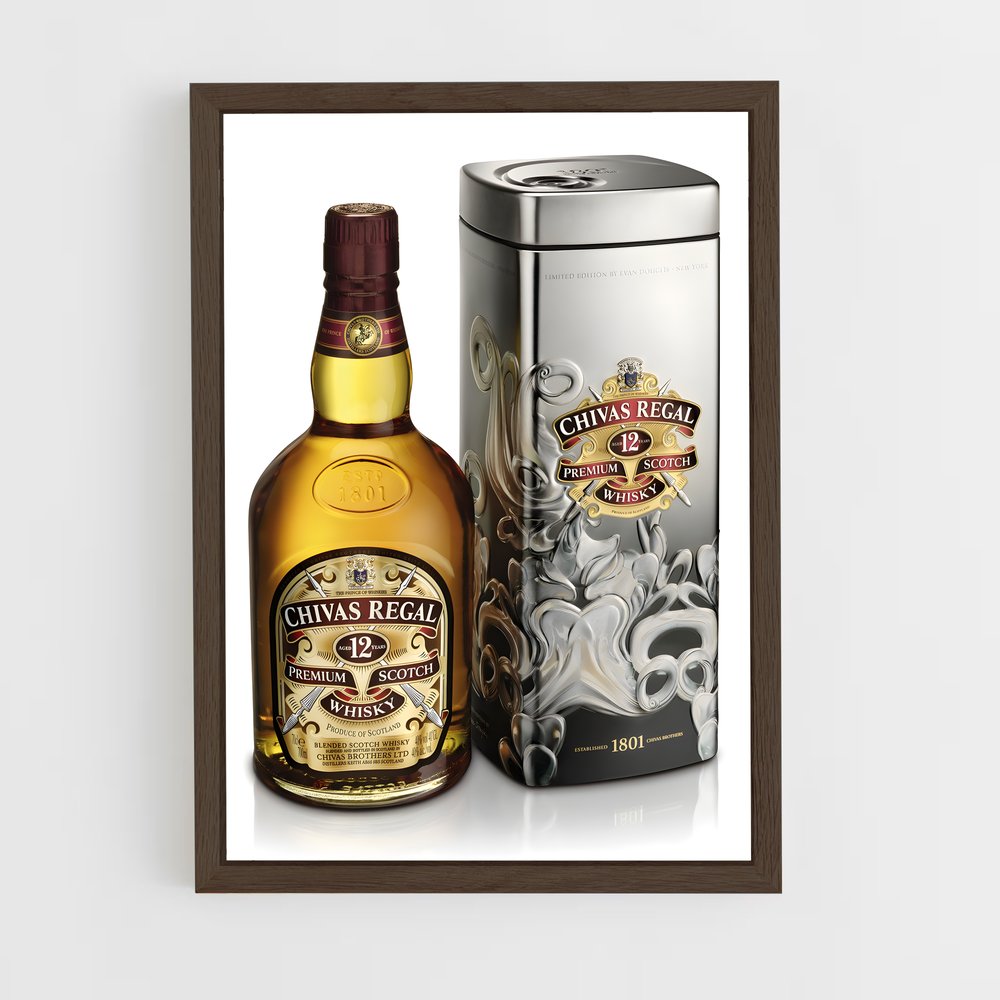 ap-chivas regal-7 cadre Bois foncé
