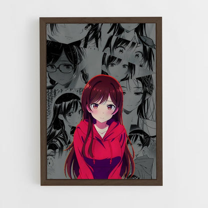 ap-chizuru mizuhara-3 cadre Bois foncé