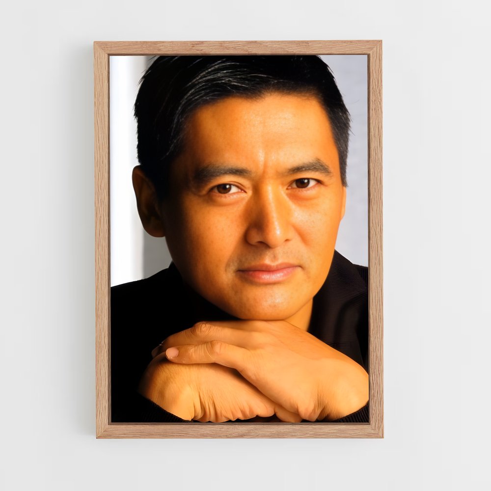 ap-chow yun-fat-7 cadre Bois clair