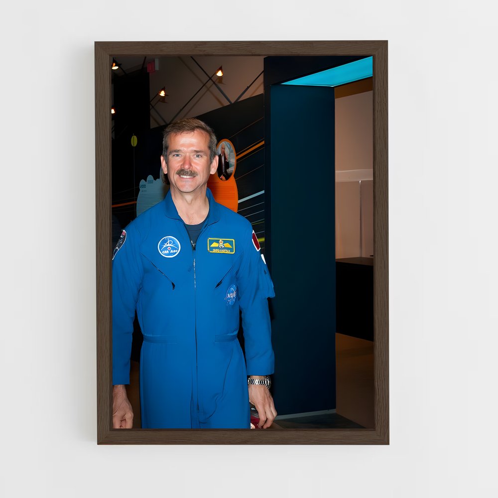 ap-chris hadfield-2 cadre Bois foncé