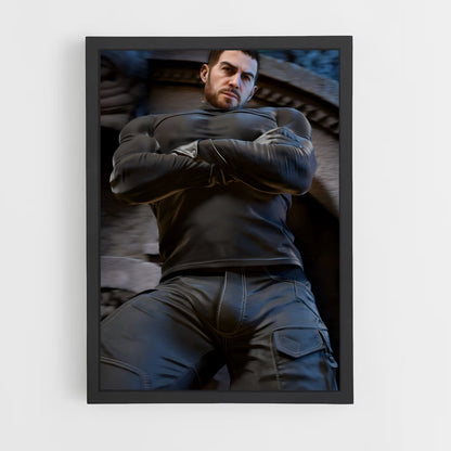 ap-chris redfield-3 cadre Noir
