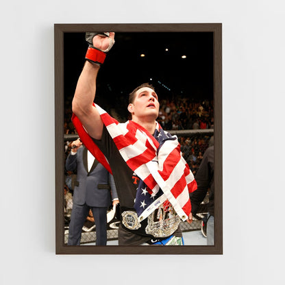 ap-chris weidman-1 cadre Bois foncé