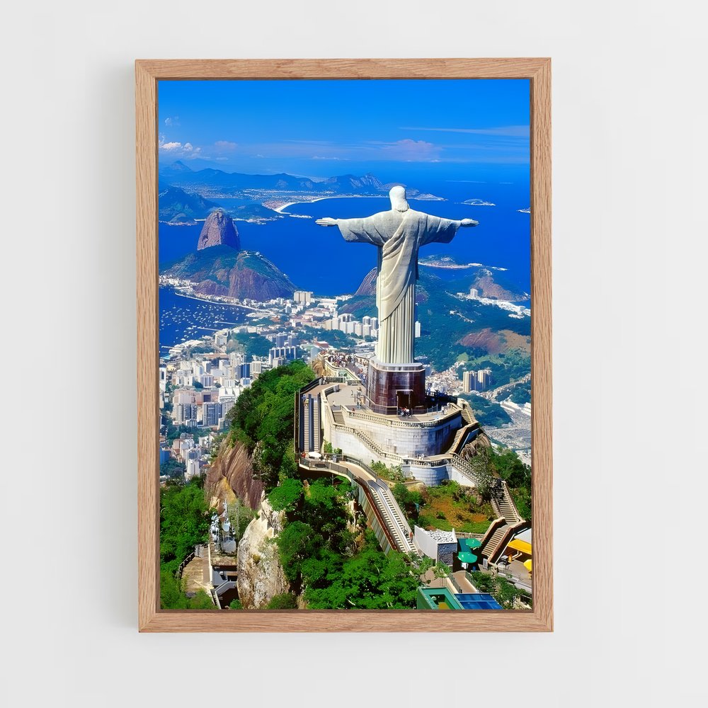 ap-christ the redeemer-4 cadre Bois clair
