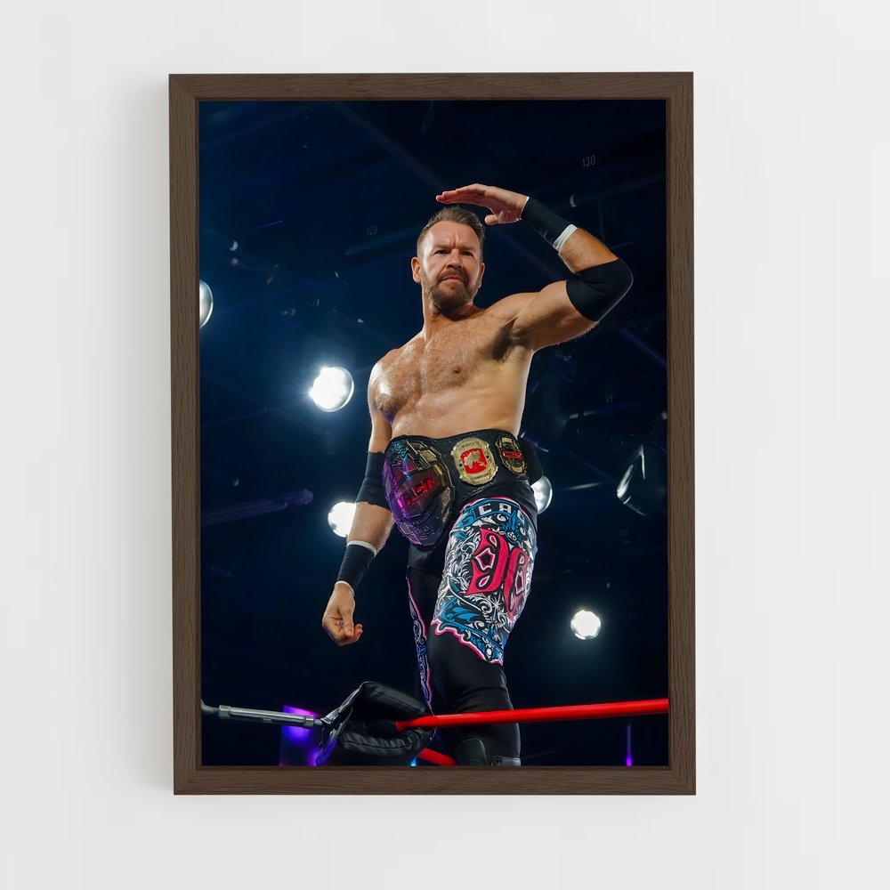 ap-christian cage-4 cadre Bois foncé