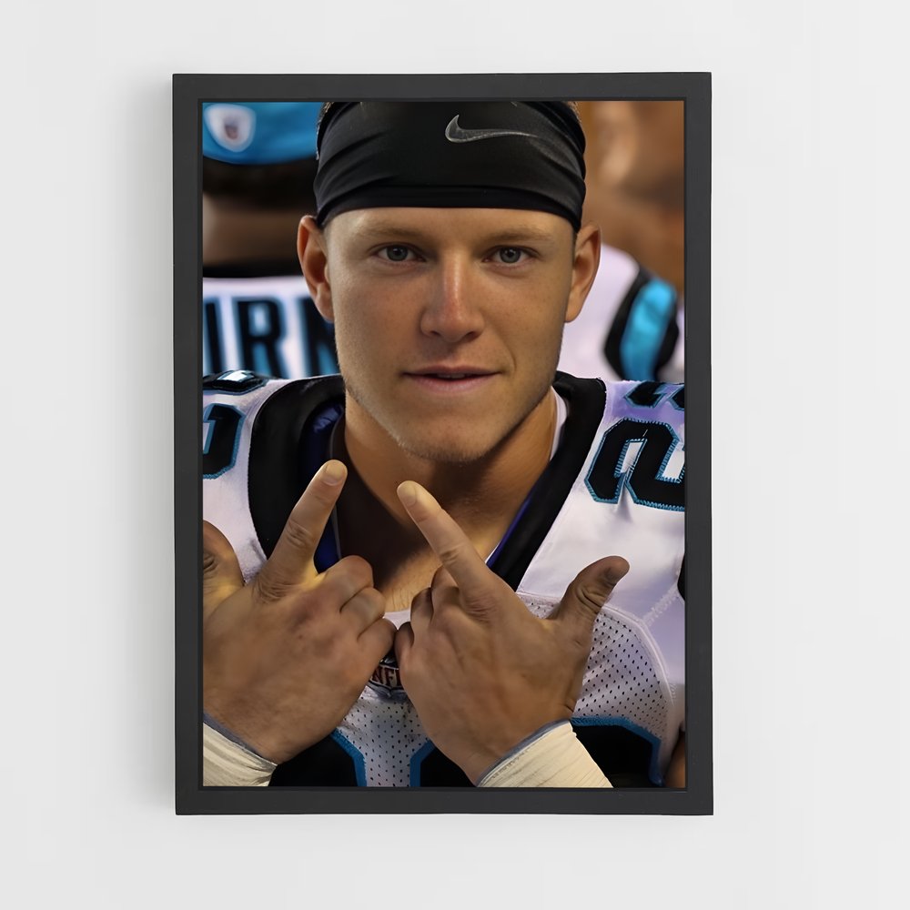 ap-christian mccaffrey-1 cadre Noir