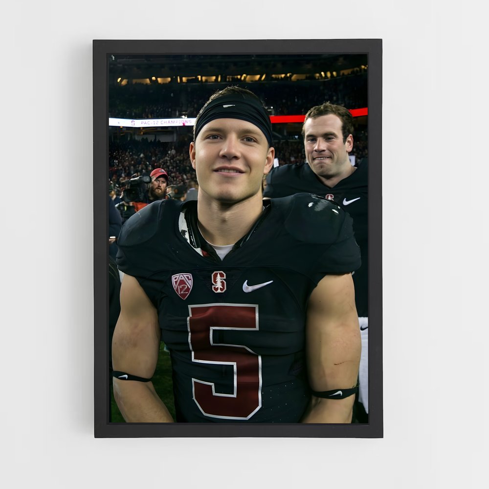 ap-christian mccaffrey-3 cadre Noir