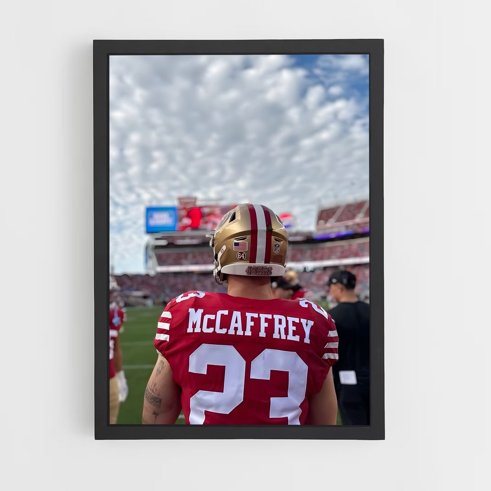 ap-christian mccaffrey-4 cadre Noir