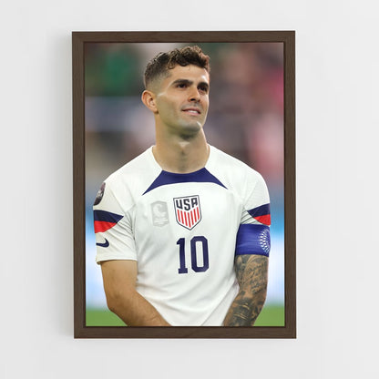 ap-christian pulisic-1 cadre Bois foncé