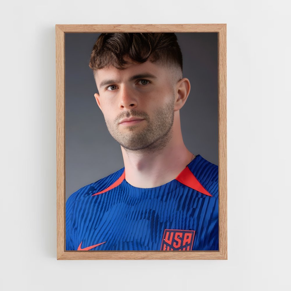 ap-christian pulisic-5 cadre Bois clair