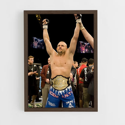 ap-chuck liddell-1 cadre Bois foncé