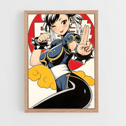 ap-chun li-8 cadre Bois clair