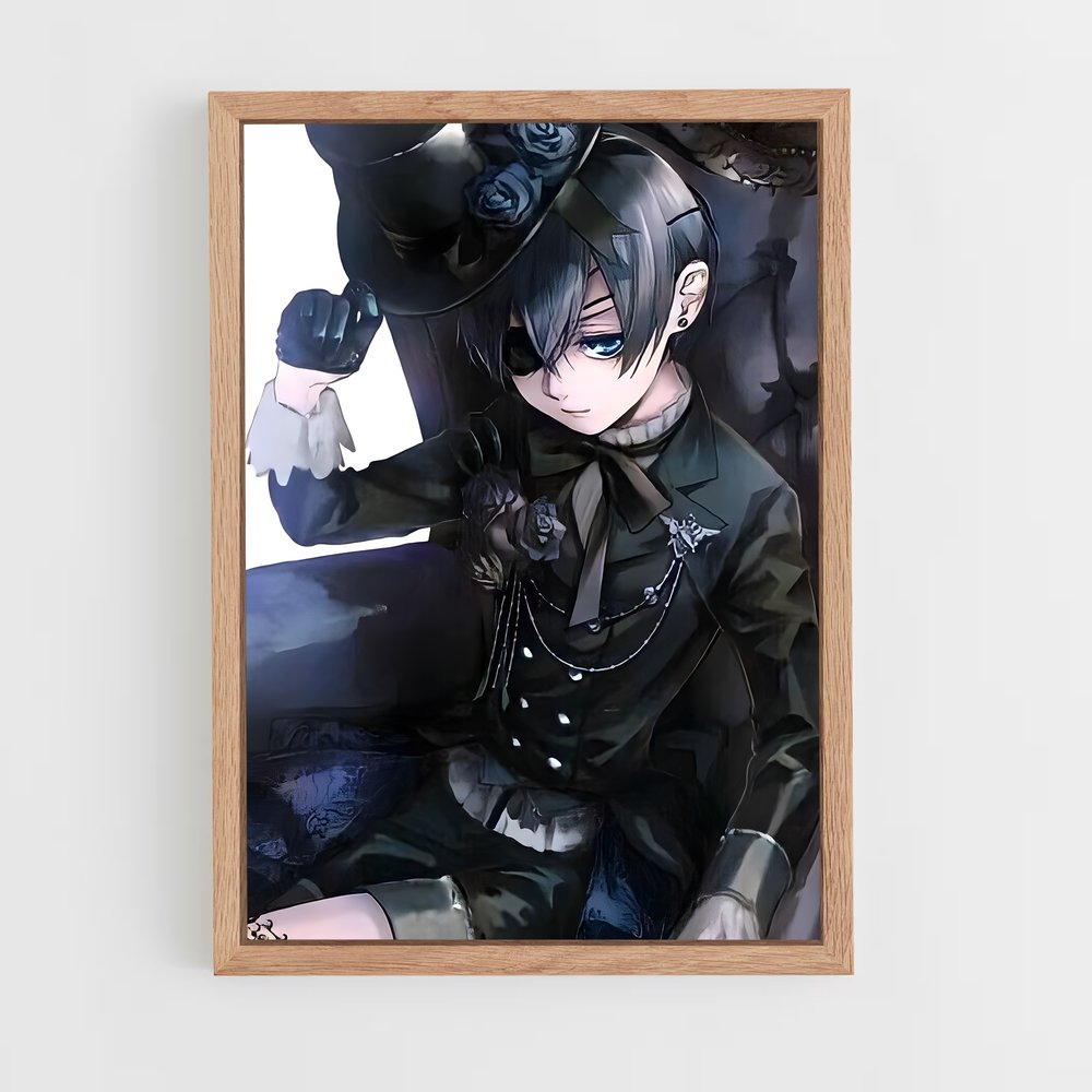 ap-ciel phantomhive-3 cadre Bois clair