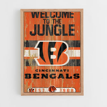 ap-cincinnati bengals-6 cadre Bois clair