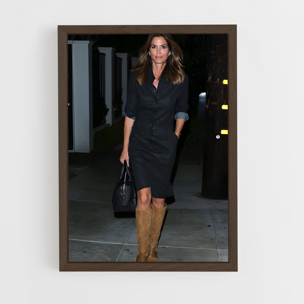 ap-cindy crawford-3 cadre Bois foncé