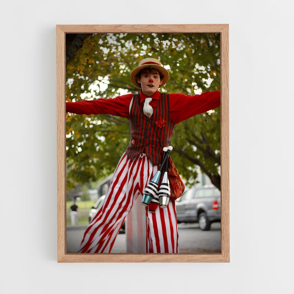 ap-circus performer-10 cadre Bois clair