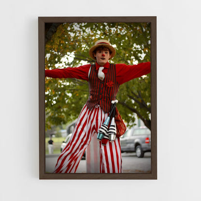 ap-circus performer-10 cadre Bois foncé