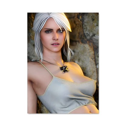 Poster Ciri en Grayscale