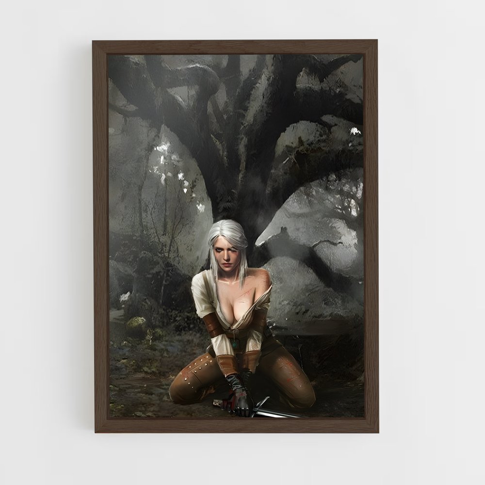ap-ciri witcher-8 cadre Bois foncé