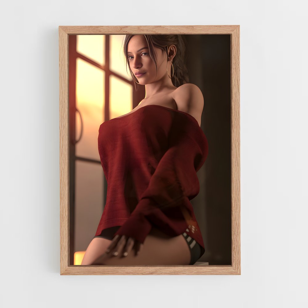 ap-claire redfield-6 cadre Bois clair