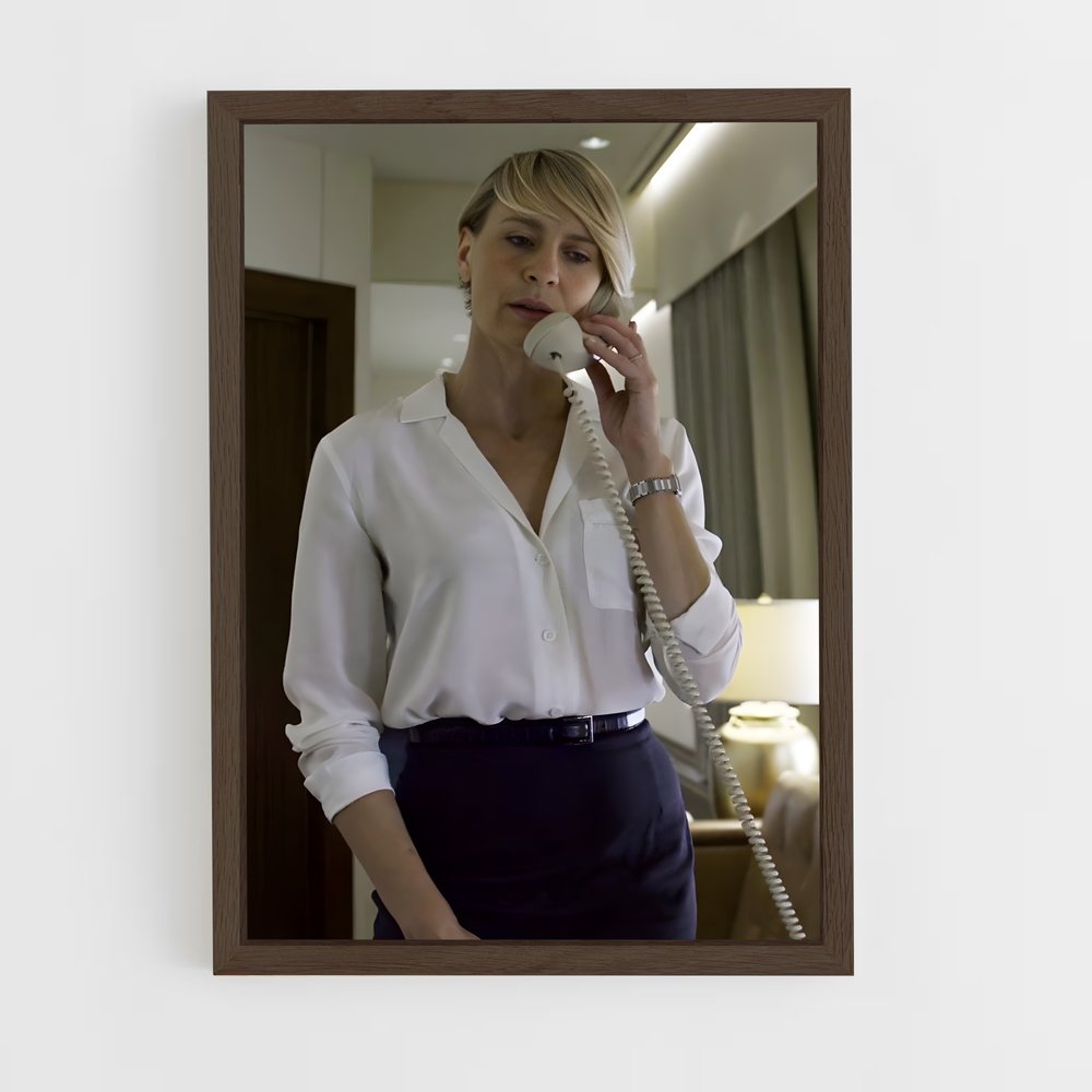 ap-claire underwood-5 cadre Bois foncé