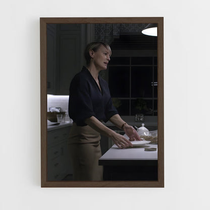 ap-claire underwood-8 cadre Bois foncé