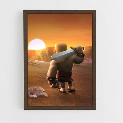 ap-clash of clans-2 cadre Bois foncé