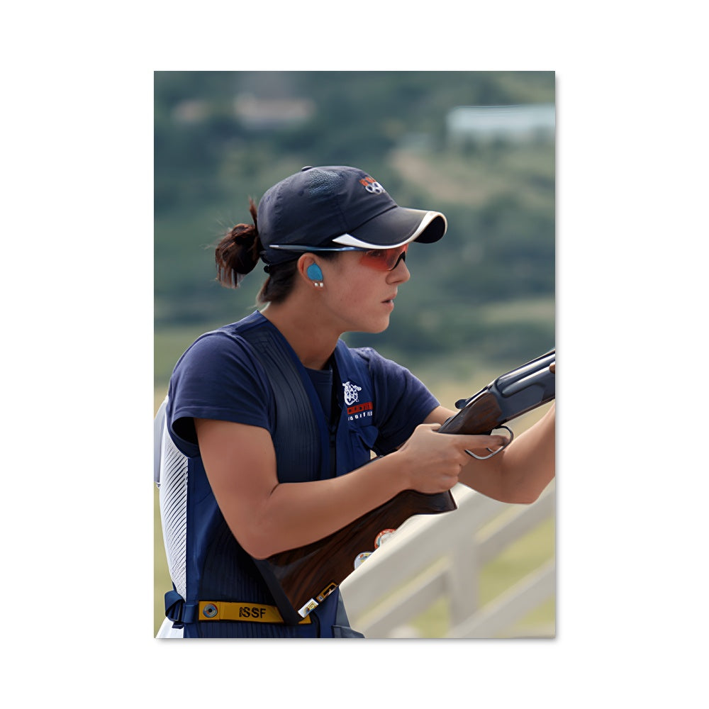 Poster Clay pigeon shooting 68017