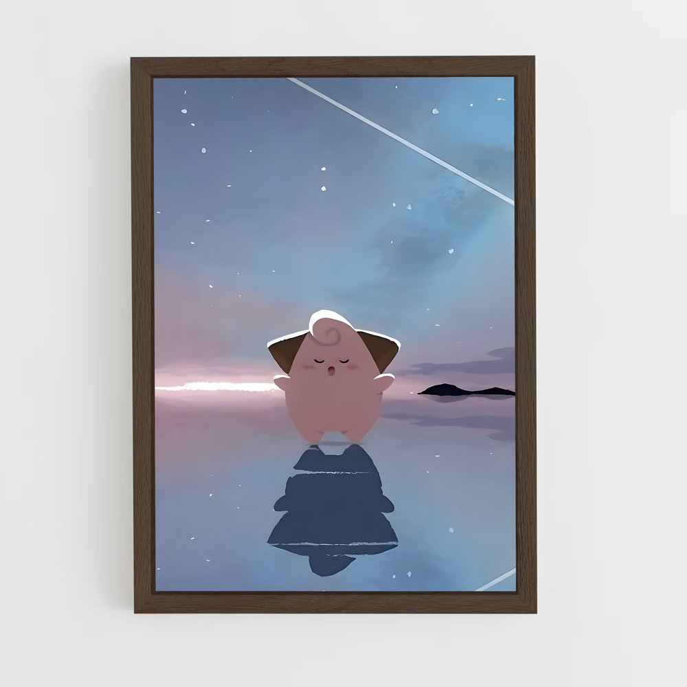 ap-clefairy-2 cadre Bois foncé