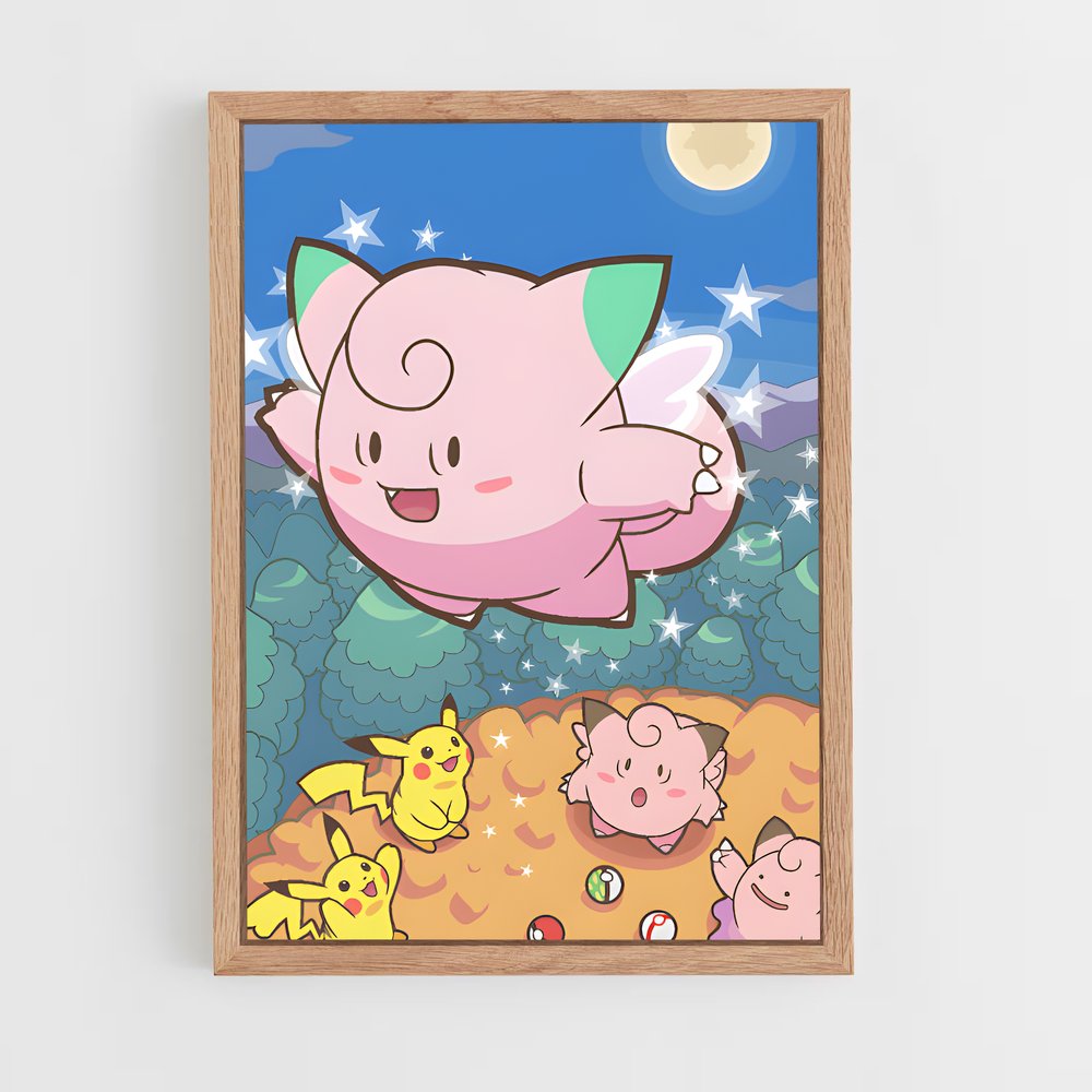 ap-clefairy-3 cadre Bois clair
