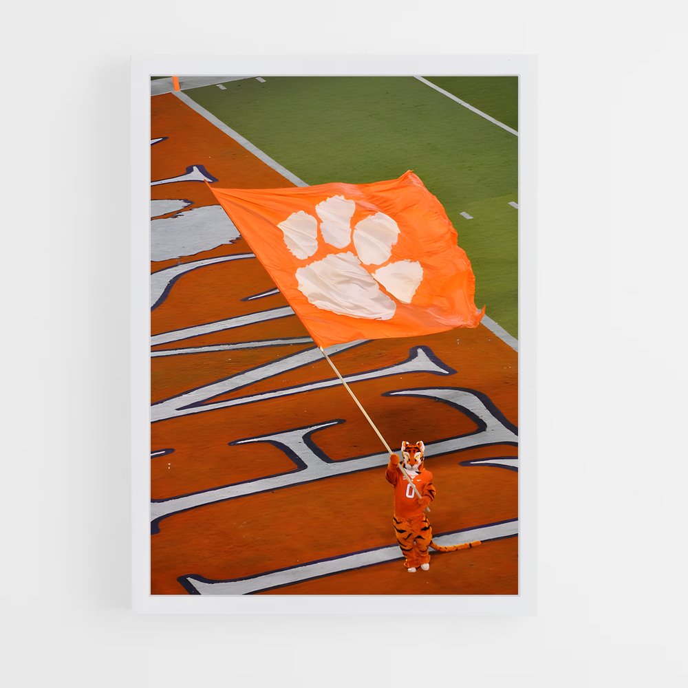 ap-clemson tigers-2 cadre Blanc