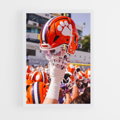 ap-clemson tigers-4 cadre Blanc