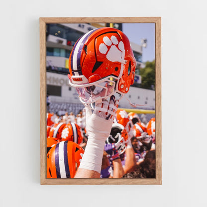 ap-clemson tigers-4 cadre Bois clair