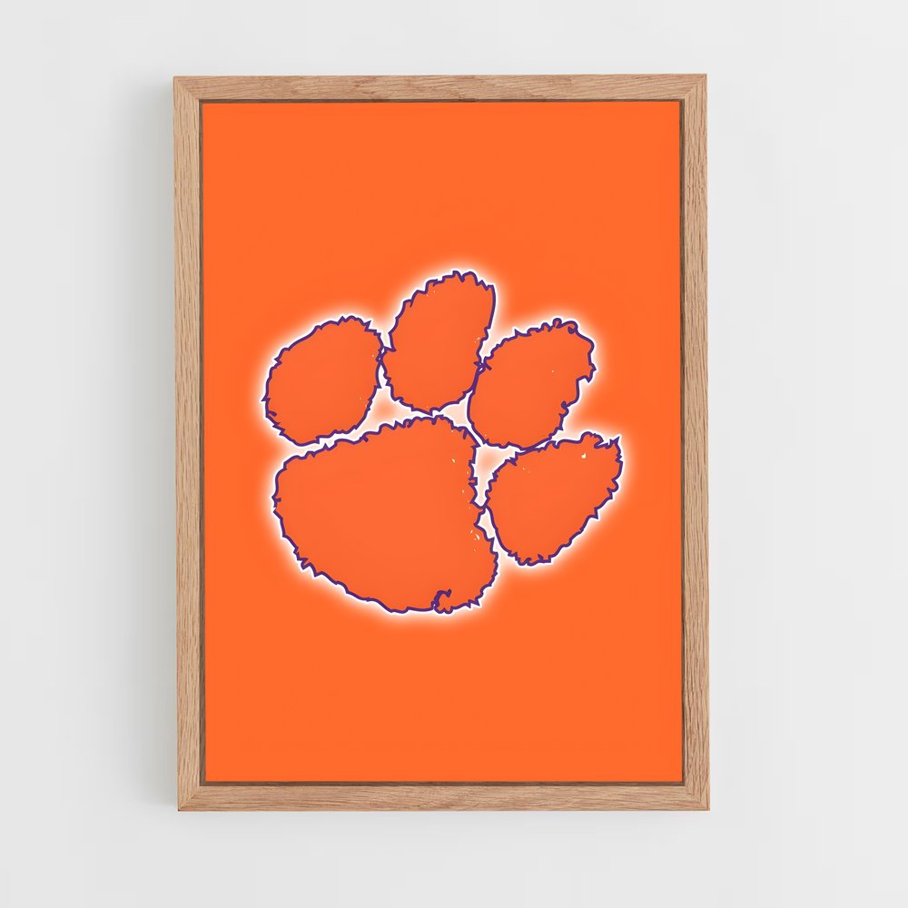 ap-clemson tigers-9 cadre Bois clair
