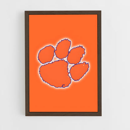 ap-clemson tigers-9 cadre Bois foncé