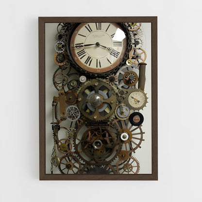 ap-clock-1 cadre Bois foncé