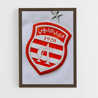 ap-club africain-8 cadre Bois foncé