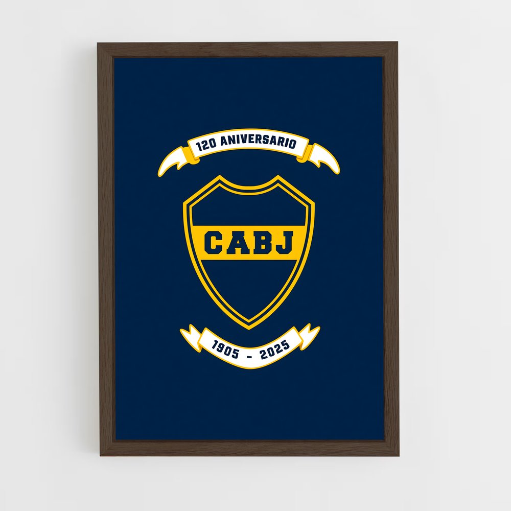 ap-club atletico boca juniors-6 cadre Bois foncé