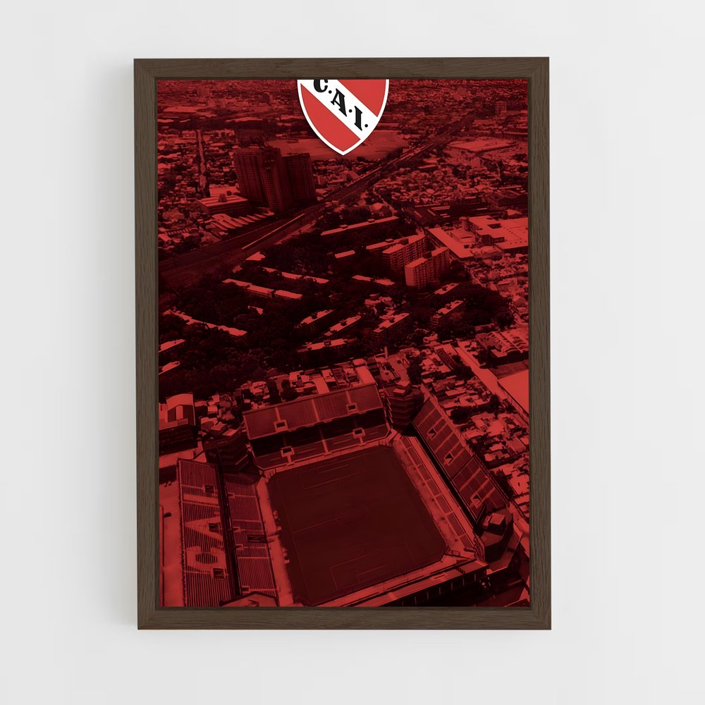 ap-club atletico independiente-9 cadre Bois foncé