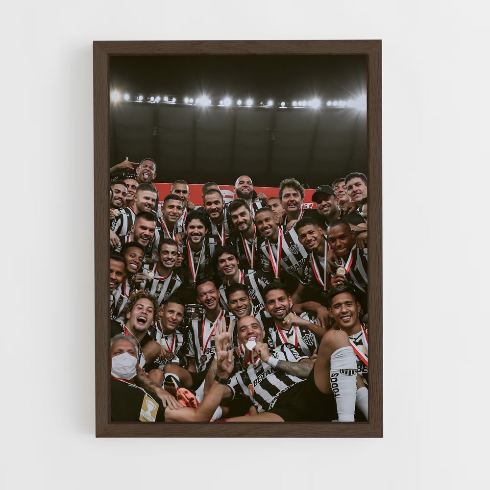 ap-club atletico mineiro-4 cadre Bois foncé