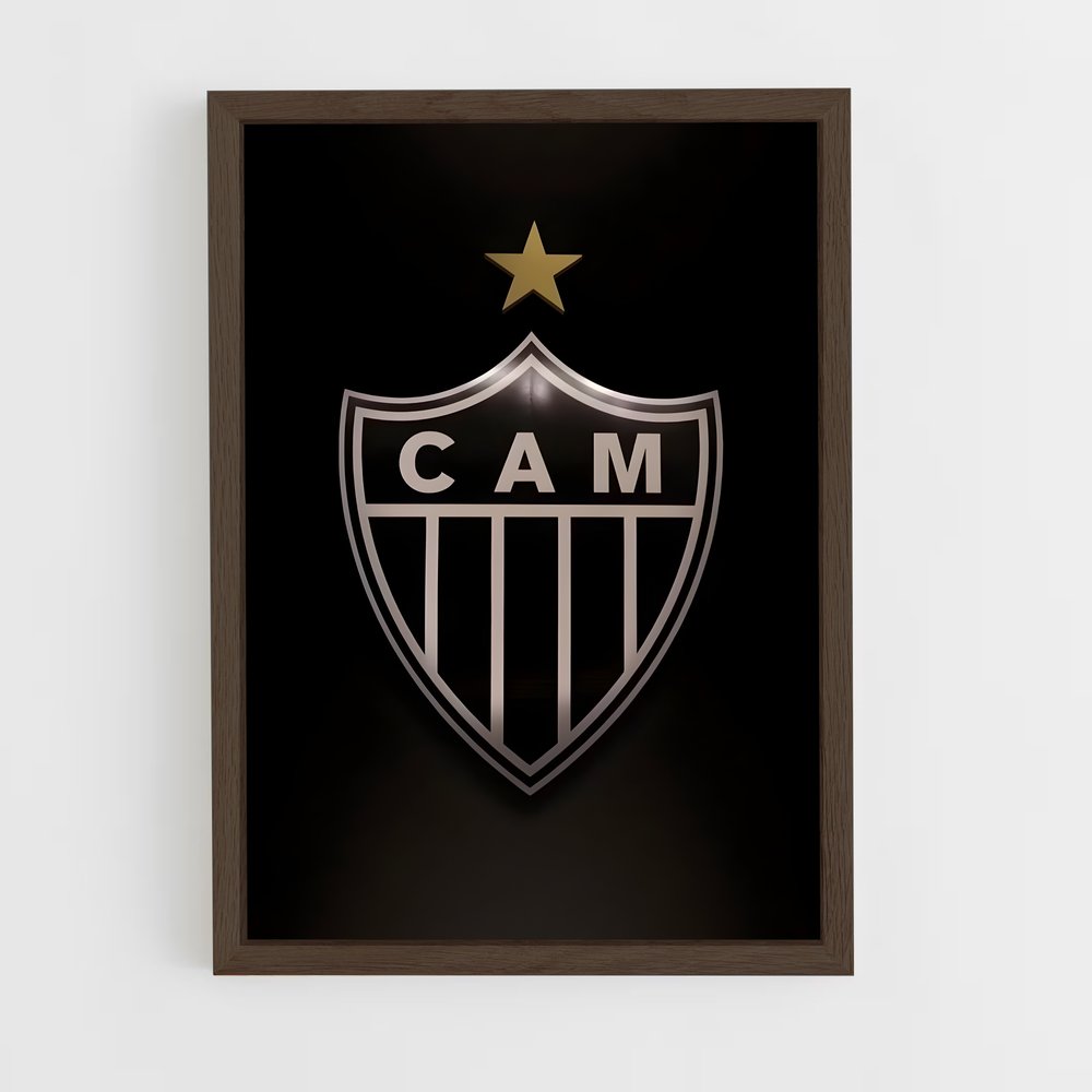 ap-club atletico mineiro-5 cadre Bois foncé