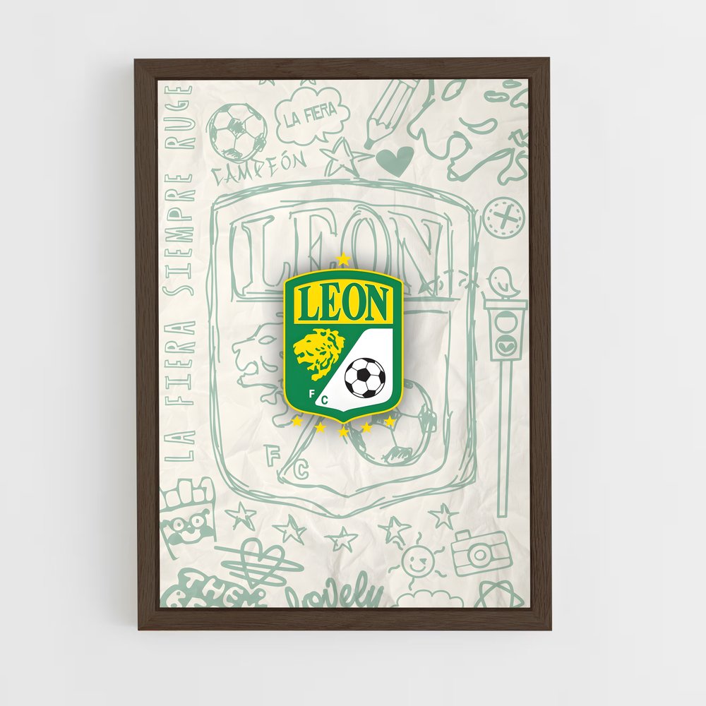 ap-club leon-4 cadre Bois foncé
