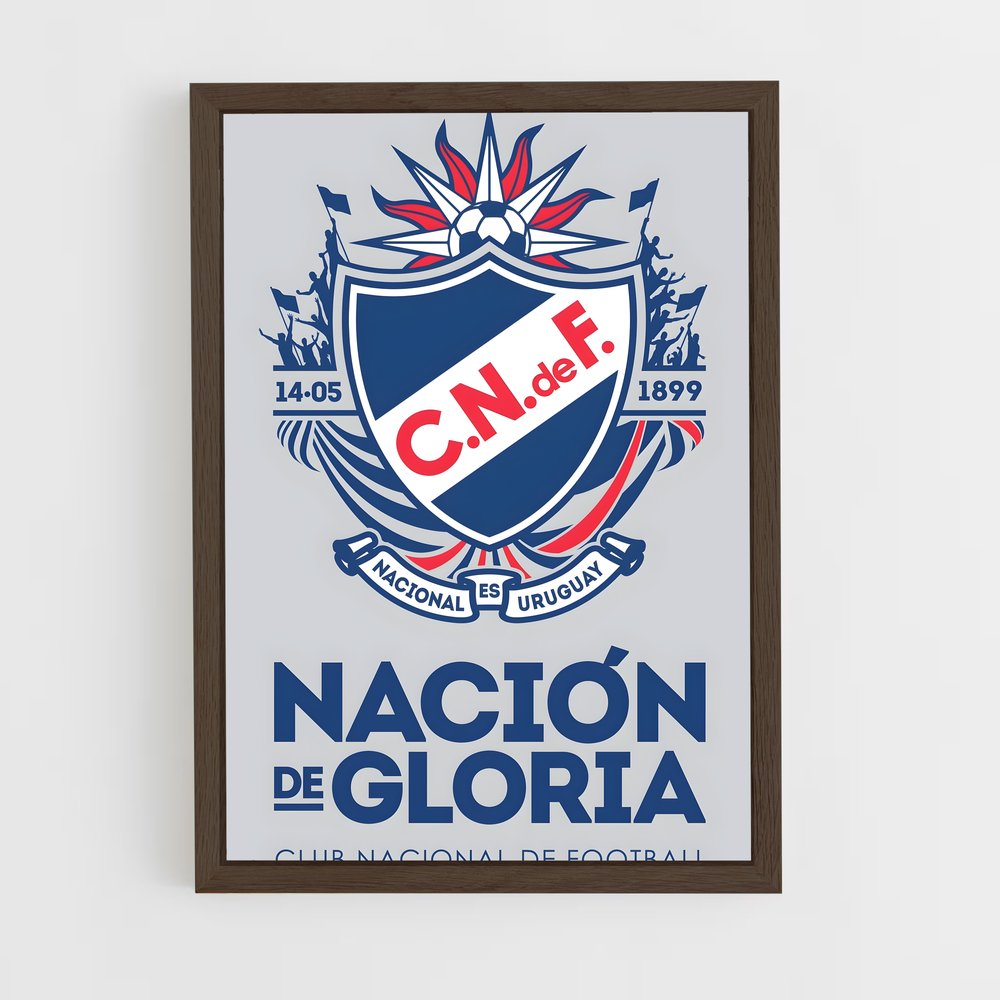 ap-club nacional de football-1 cadre Bois foncé