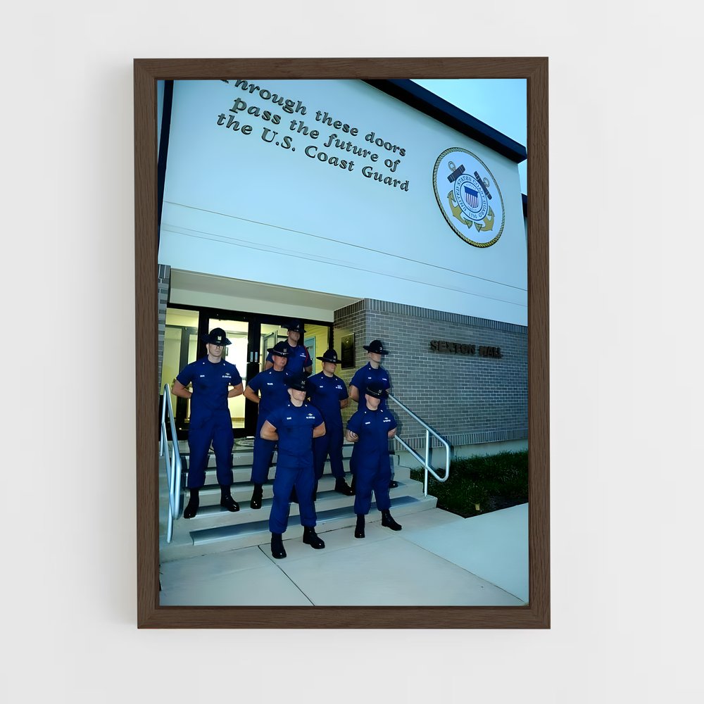 ap-coast guard-2 cadre Bois foncé