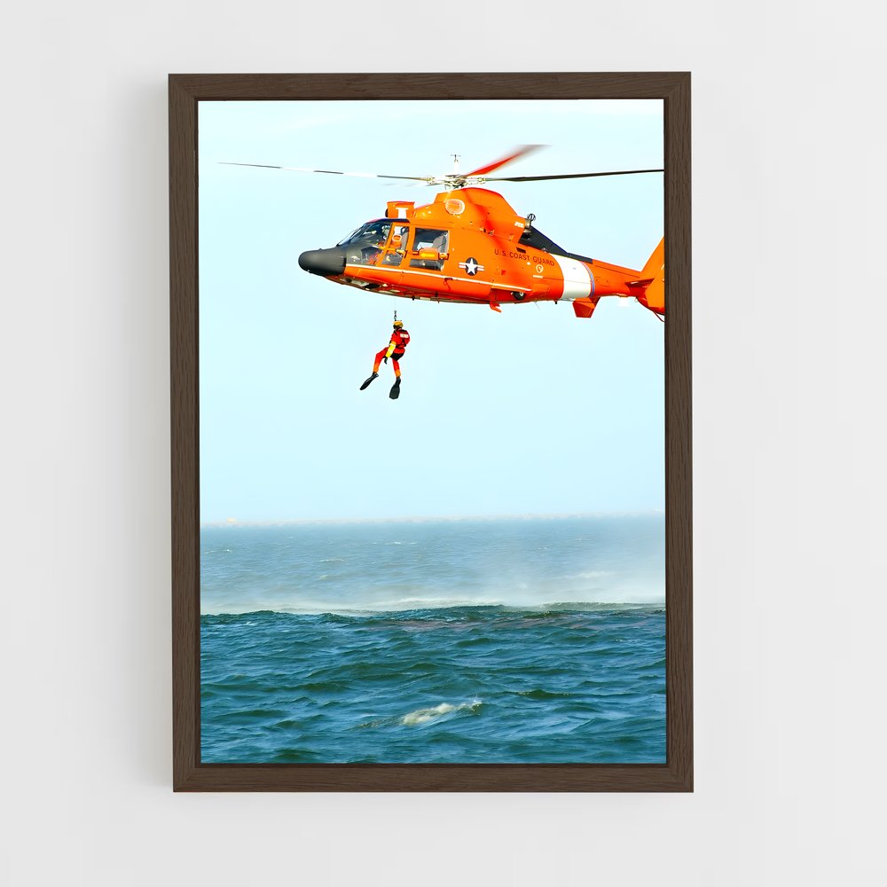 ap-coast guard-8 cadre Bois foncé