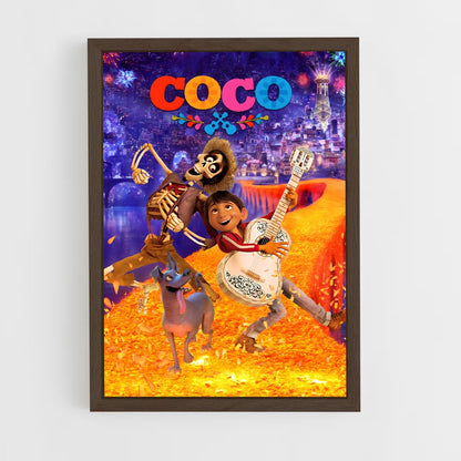 ap-coco-5 cadre Bois foncé
