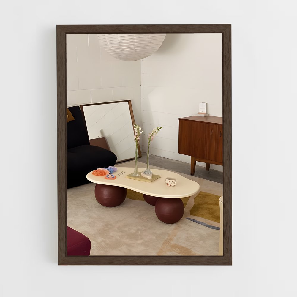 ap-coffee table-3 cadre Bois foncé