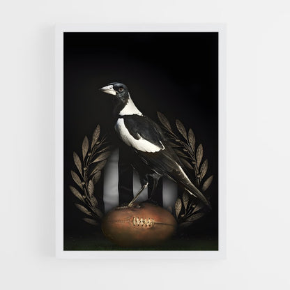 ap-collingwood magpies-5 cadre Blanc