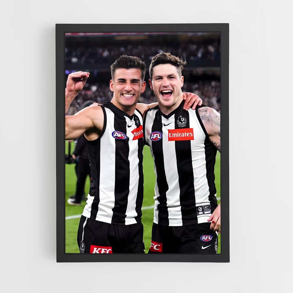 ap-collingwood magpies-9 cadre Noir