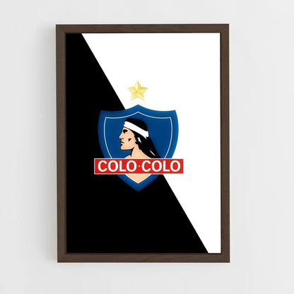 ap-colo colo chile football club-5 cadre Bois foncé