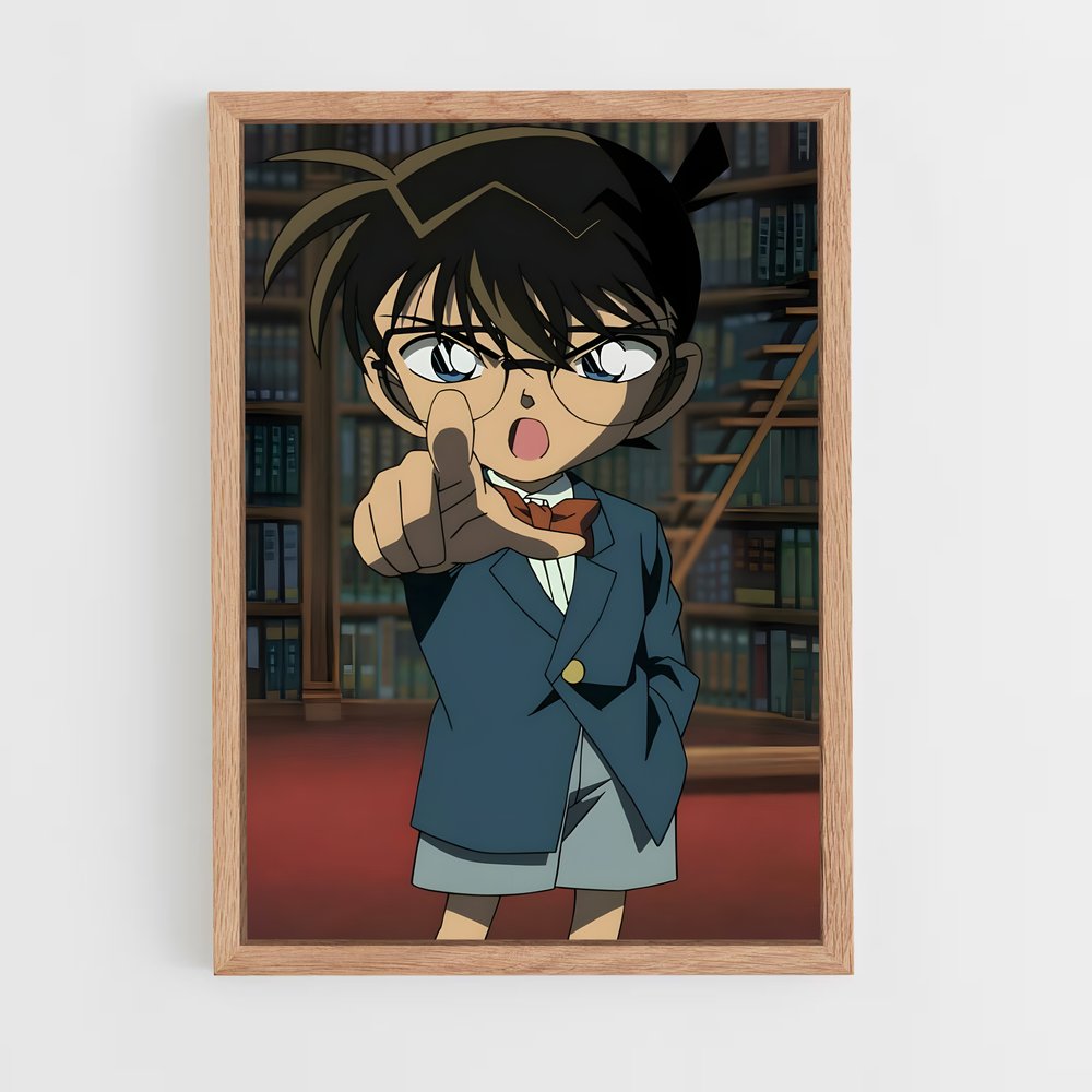 ap-conan edogawa-3 cadre Bois clair